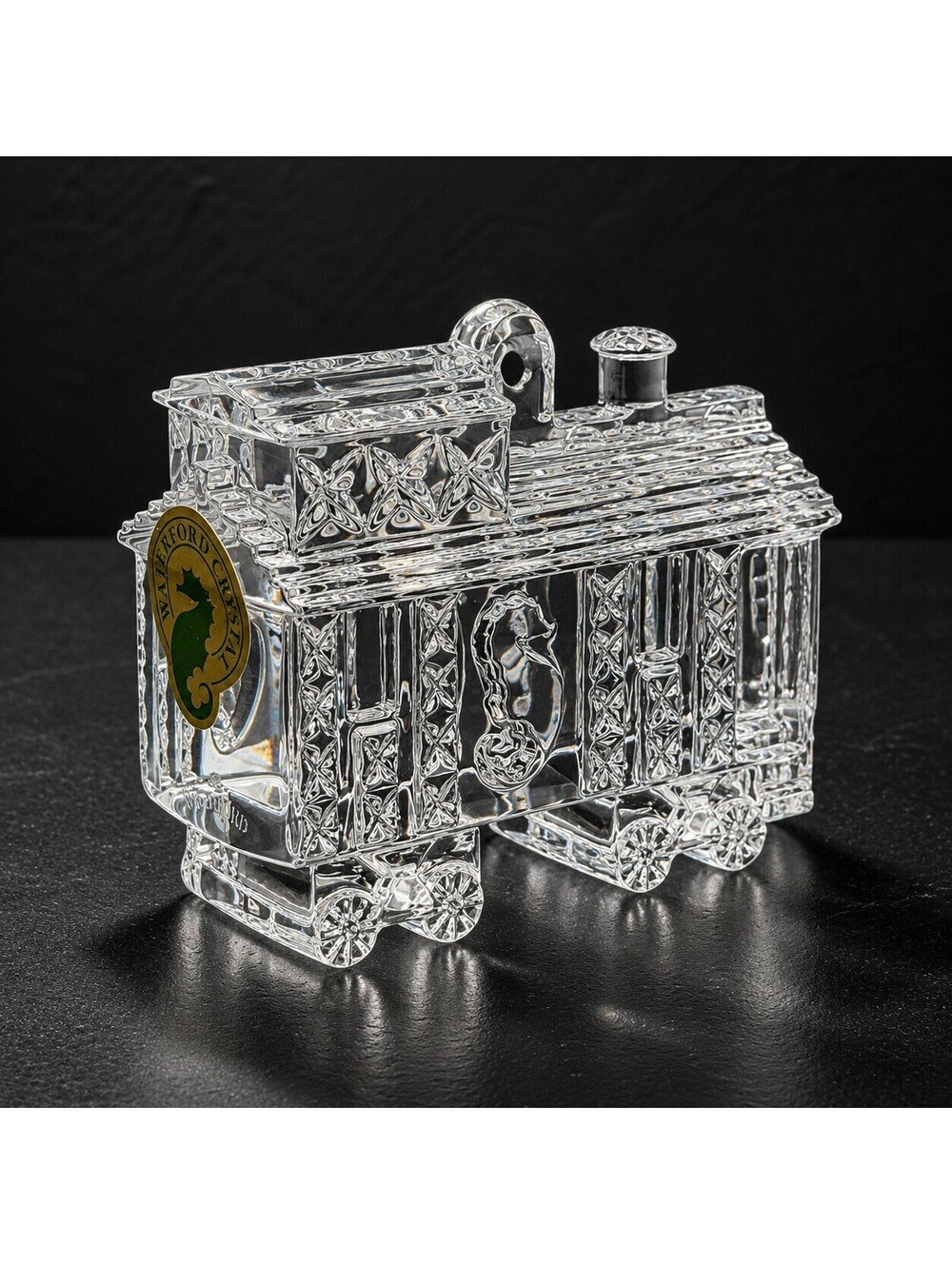 Vtg Waterford Crystal 2011 Christmas Train Caboose Ornament 4th Edition Box